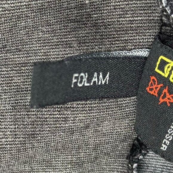 Buffalo David Bitton mens colorblock full zip hoodie gray black pockets size M - Picture 13 of 13